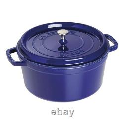 Cocotte en fonte Staub 7 qt, ronde, toutes couleurs