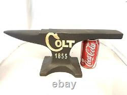 Colt Anvil Cast Iron Blacksmith Gunsmith Winchester Collector Plus De 18kgs Patina