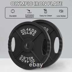 Disques de poids en fonte olympiques de 2 pouces, 25 245LB