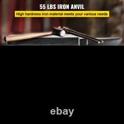 Enclume en fonte VEVOR, 55 livres (25 kg) avec un seul corne et une enclume de 8,6 x 4,1 pouces