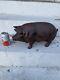 Énorme Tirelire En Fonte Antique En Forme De Cochon Cochon Sculpture Cale-porte 24 Livres 18 Pouces Vintage