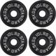 Ensemble De Disques De Poids Olympiques En Fonte De 2 Pouces De 40 Lb (4x 10 Lb), Noir