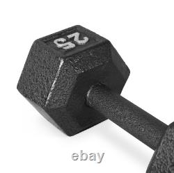 Ensemble de haltères 4 paires avec support en A en fonte pour la musculation 100 lbs