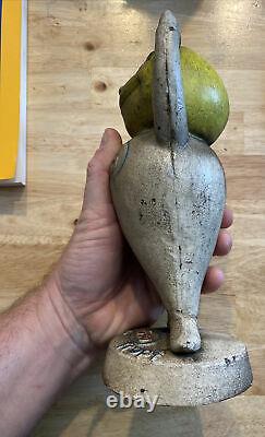 Esso Cast Iron Piggy Bank Metal 4+lb Homme Cave Banking Collector Banker Patina