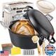 Faitout En Fonte Pour La Cuisson De Pain Au Levain, Faitout De 5qt Pré-assaisonné