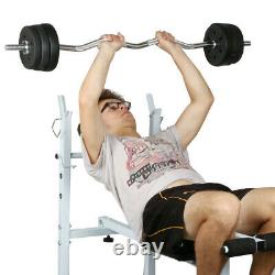 Fitness Barbell Haltère Haltérophilie Set Work Out Exercices Home Gym Kit 55 Lb