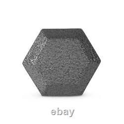 Haltère hexagonal en fonte de 55100 lb, individuel, pour la remise en forme, livraison gratuite.