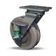 Hamilton 900 Lbs. Roulettes Pivotantes 4x2 Ultraglide En Polyuréthane Sur Fonte S