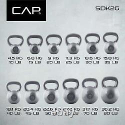 Kettlebell en fonte de 35 livres pour sculpter, tonifier et renforcer tout le corps