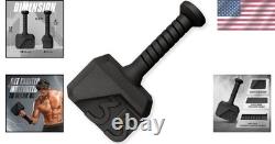 Kettlebell multifonctionnelle de 35 lbs, antidérapante et en fonte, outil de force