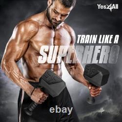 Kettlebell multifonctionnelle de 35 lbs, antidérapante et en fonte, outil de force