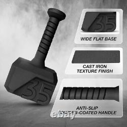 Kettlebells Hammer 35 Lbs Poids en Fonte Poignée Antidérapante Revêtue de Poudre W