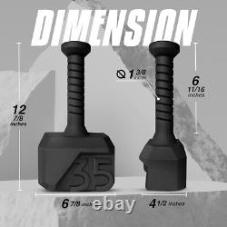 Kettlebells Hammer 35 Lbs Poids en Fonte Poignée Antidérapante Revêtue de Poudre W