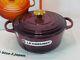 La Cocotte Le Creuset Signature 20cm 7-3/4 2-3/4 Qt Avec Bouton En Or Figué En Fonte