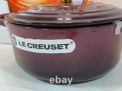 La Cocotte Le Creuset Signature 20cm 7-3/4 2-3/4 qt avec Bouton en Or Figué en Fonte