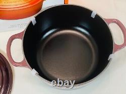 La Cocotte Le Creuset Signature 20cm 7-3/4 2-3/4 qt avec Bouton en Or Figué en Fonte