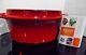 Le Creuset Enameled Cast Iron Cerise Red Oval Dutch Oven Withgrill Lid #32 7,25 Qt