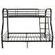Lits Superposés En Métal Lits Cadre Charge De 250lbs Double Plus Full Size Ladder Kid Dorm Chambre