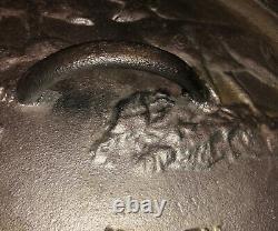Maca Industrial- Deer Lid- Grand Pot De Fonte / Four À Thé 40 Lbs