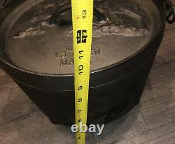 Maca Industrial- Deer Lid- Grand Pot De Fonte / Four À Thé 40 Lbs