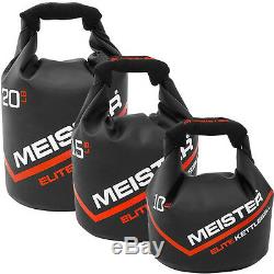Meister 50lb Elite Sandbag Avec 3 Kettlebells Pondéré De Levage Crossfit Fitness