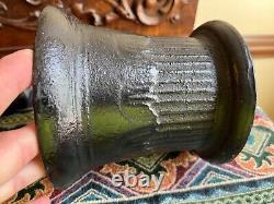 Mortier et pilon en fonte antique pour l'exploitation minière et la prospection en Californie 9 lb 8 oz