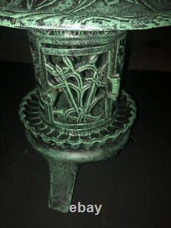 Nouveau ! Lanterne en fonte lourde de style asiatique avec porte articulée - Lanterne pagode 17 livres