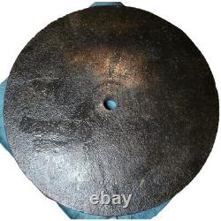Paire de disques de poids en fonte vintage Iron Man de 50 lb standard des années 1960