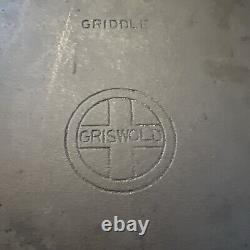 Plaque de cuisson en fonte Griswold-Erie PA-#8 908 C avec logo droit - Ancienne