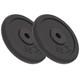 Plaques De Poids Vidaxl 2 Pcs 2x22,0 Lb En Fonte