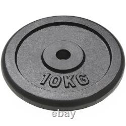 Plaques de poids VidaXL 2 pcs 2x22,0 lb en fonte