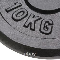 Plaques de poids VidaXL 2 pcs 2x22,0 lb en fonte