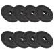 Plaques De Poids Vidaxl 8 Pcs 8x2,5 Kg En Fonte