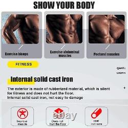 Plaques de poids olympiques en fonte de 55 lb pour musculation et fitness - 2 plaques de barre