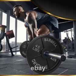 Plaques fines en fonte olympiques de 45 lb, 2 pièces