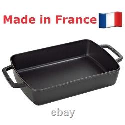Plat à rôtir et à cuire rectangulaire en fonte STAUB de 6,75 litres Fabriqué en France