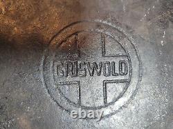 Poêle Griswold Square-Fry n°2108 en fonte vintage de taille 8