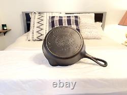 Poêle en fonte Griswold 699A #6 Grand logo incliné bloc + anneau de chaleur