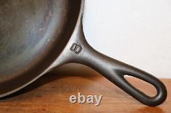 Poêle en fonte Victor 722 C gris de la marque Griswold MFG CO, rare avec anneau de chauffe plat #8