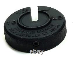Poids de calibration en fonte fendue de 10 livres American Balance, classe NBS calibré