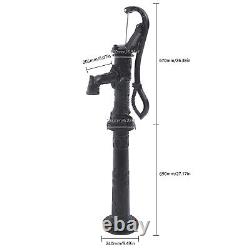 Pompe à eau manuelle avec support en fonte pour puits extérieur jardin ferme irrigation