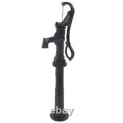 Pompe à eau manuelle avec support en fonte pour puits extérieur jardin ferme irrigation
