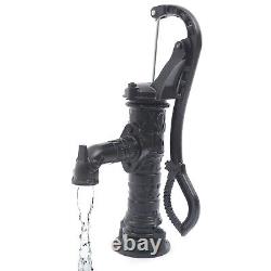 Pompe à main en fonte pour puits de puisage d'eau, pression, aspiration, pour jardin, étangs et cour de maison.