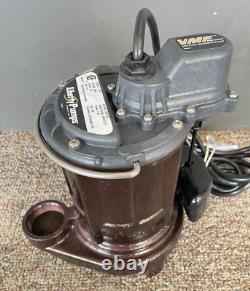 Pompe de puisard submersible en fonte Liberty Pumps 257 1/3 HP NEUF, sans boîte