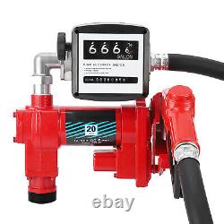 Pompe de transfert de diesel 12 Volts CC 1/4 CV 20 GPM en fonte