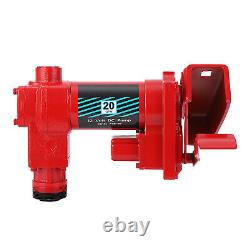 Pompe de transfert de diesel 12 Volts CC 1/4 CV 20 GPM en fonte