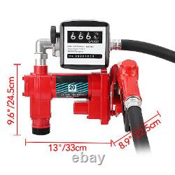 Pompe de transfert de diesel 12 Volts CC 1/4 CV 20 GPM en fonte