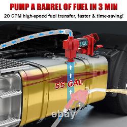 Pompe de transfert de diesel 12 Volts CC 1/4 CV 20 GPM en fonte