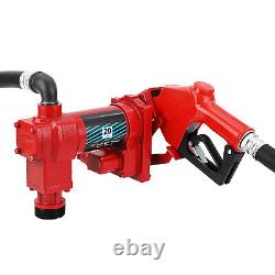 Pompe de transfert de diesel 12 Volts CC 1/4 CV 20 GPM en fonte