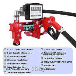 Pompe de transfert de diesel 12 Volts CC 1/4 CV 20 GPM en fonte